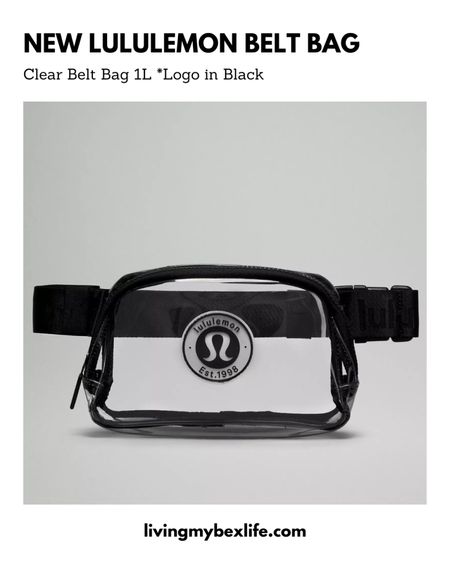 New lululemon belt bag! Clear is finally here!! Perfect for concerts, sports games and other public venues where clear bags are required. 

#lululemonbeltbag #lululemonebb #everywherebeltbag #lulubeltbag #concertoutfit 

#LTKU #LTKunder50 #LTKitbag