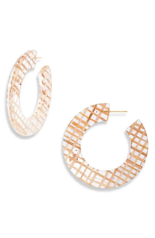 Cult Gaia Mira Hoop Earrings in Natural at Nordstrom | Nordstrom