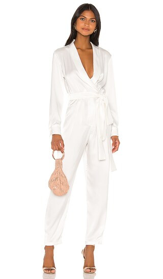 Nadine Jumpsuit in Bone | Revolve Clothing (Global)