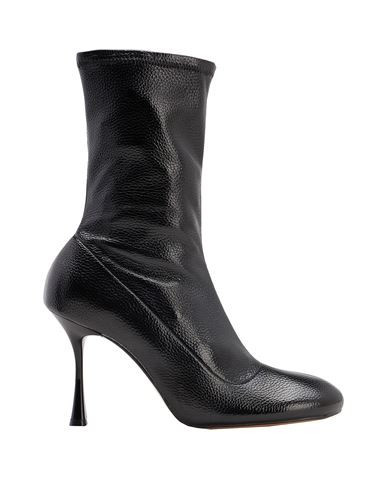 8 By Yoox Grain Stretch Socks Ankle Boots Woman Ankle boots Black Size 11 Polyurethane, Polyester | YOOX (US)