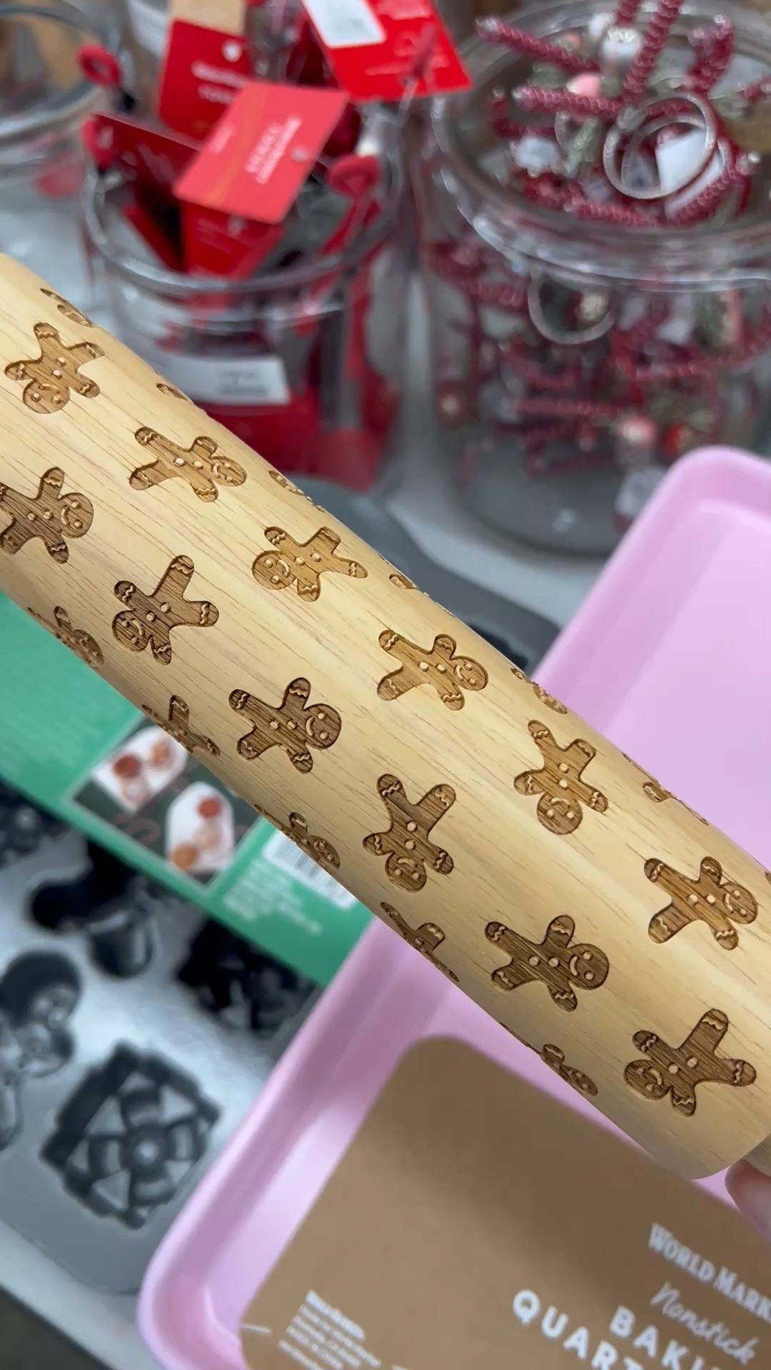 Adorable rolling pin for holiday cookie baking. 

#LTKGiftGuide #LTKHoliday #LTKHome
