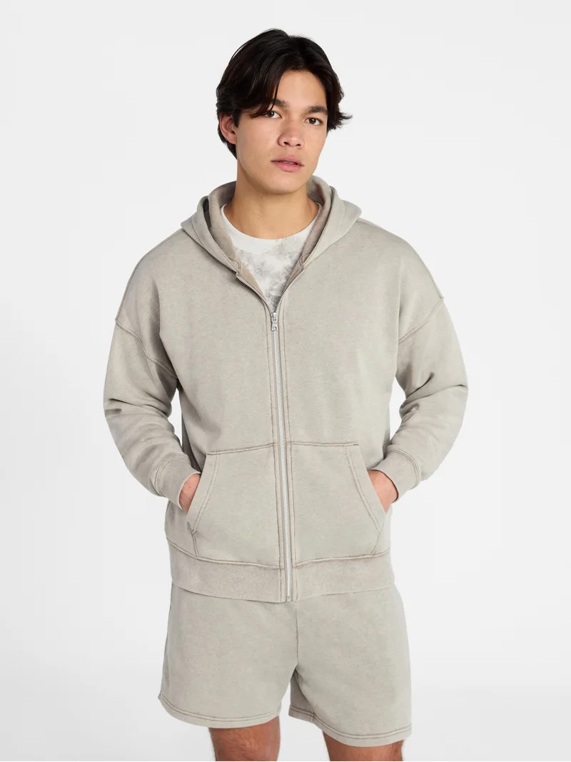 No Boundaries Zip Hoodie with Long Sleeves, Men's XS-4XLT | Walmart (US)