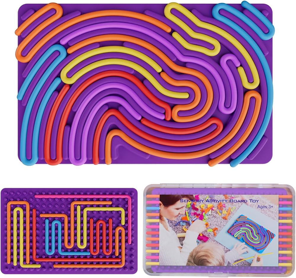 Sensory Fidget Toys for Kids Toddler Boys ,Sensory Activity Board for Stress Anxiety Autistic ADH... | Amazon (US)