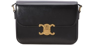 Medium Triomphe Bag in Shiny Calfskin - CELINE | 24S (APAC/EU)
