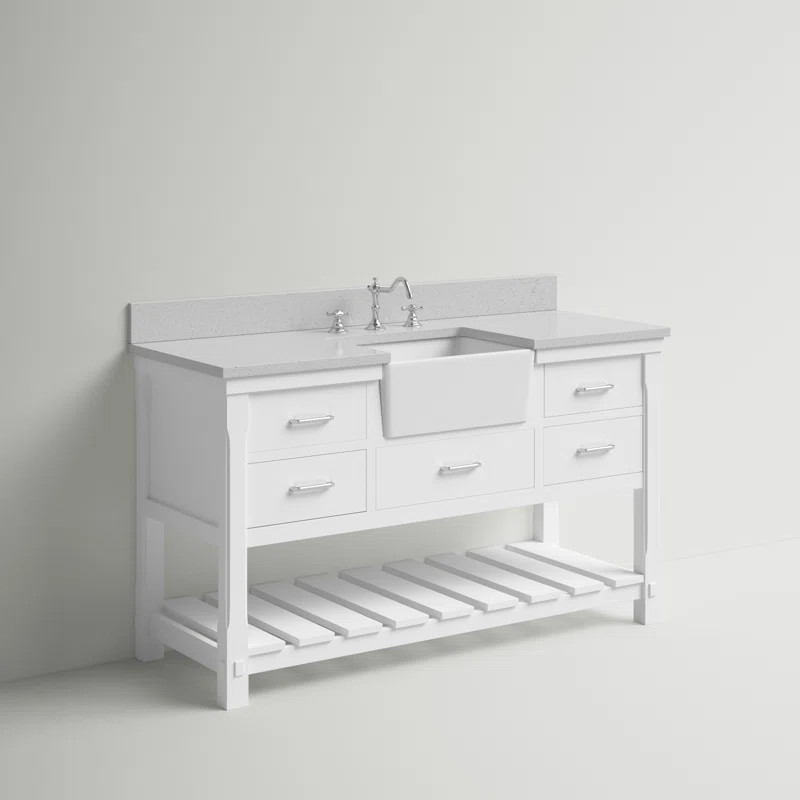 Hitton 60'' Single Bathroom Vanity with Top | Wayfair North America