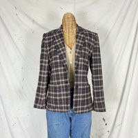 Vintage Plaid Blazer | S-M | Etsy (US)