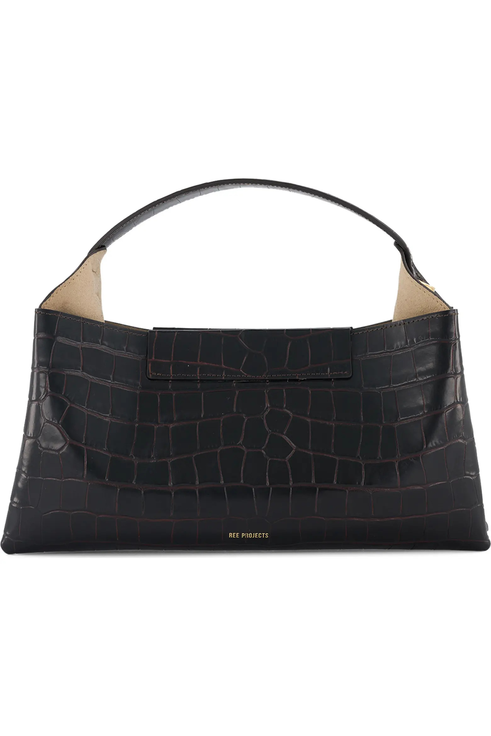 Elieze Baguette Croc Embossed Leather Top Handle Bag (Women) | Nordstrom | Nordstrom