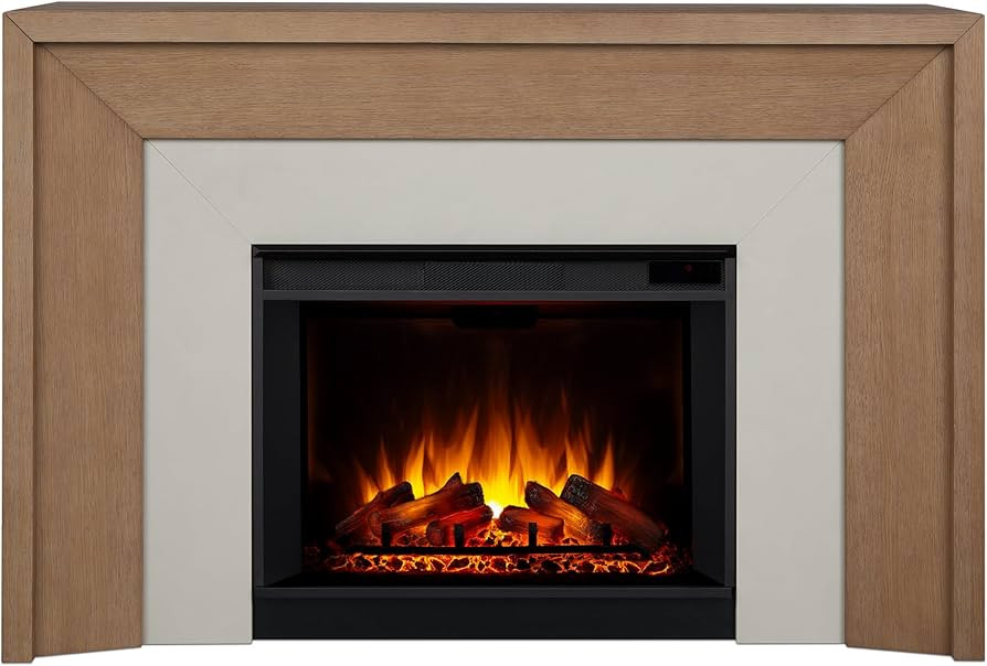 Real Flame Brooks 64” Grand Electric Fireplace with Mantel for Living Room or Bedroom, Replacea... | Amazon (US)