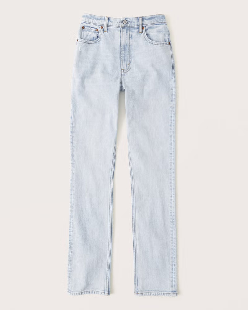 Ultra High Rise 90s Slim Straight Jean | Abercrombie & Fitch (US)