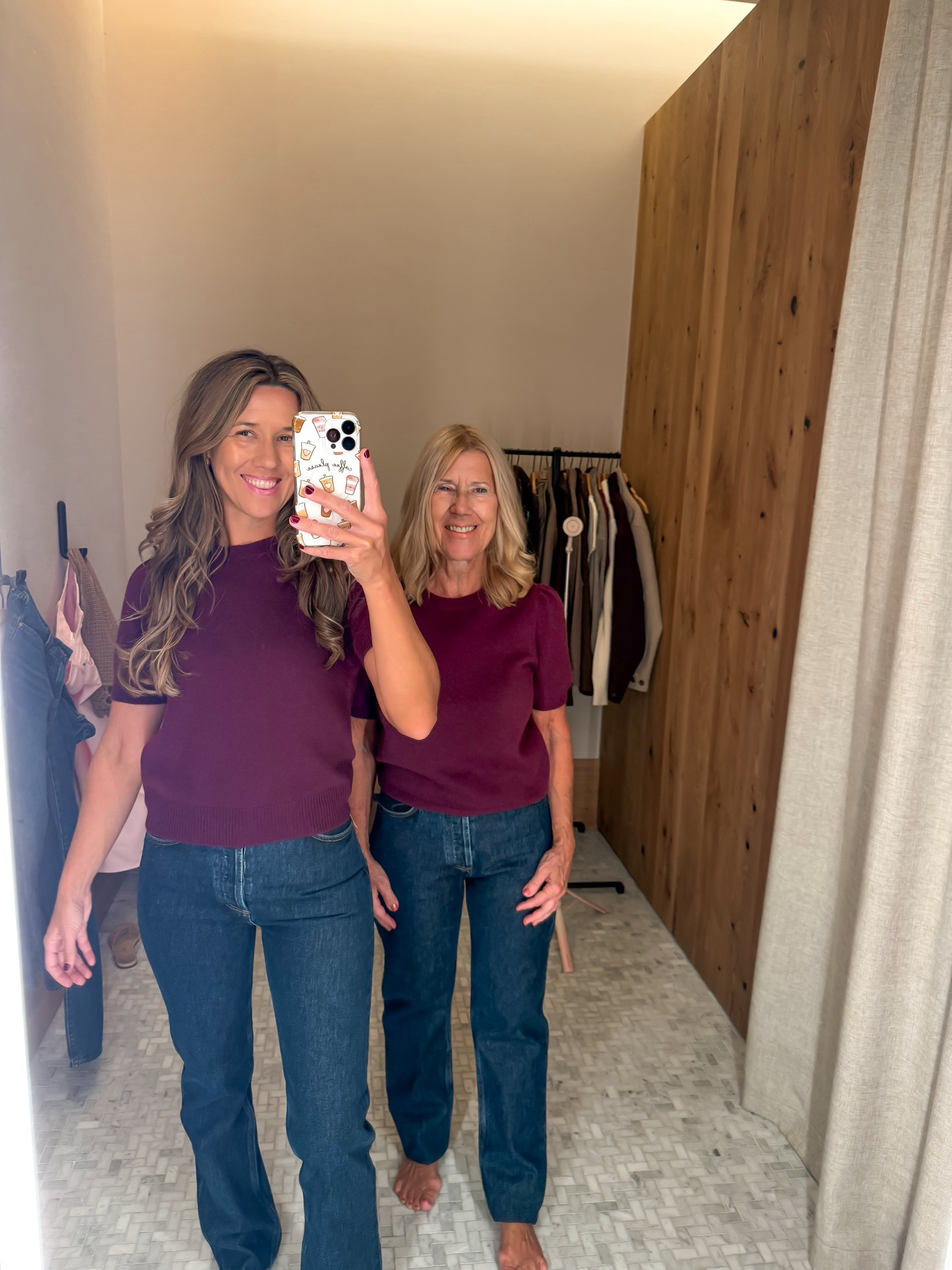 fall haul @Aritzia 

Mom and I are both wearing small in the sweater tee (cashmere). Same jeans but Im in 26 a mom is in 27 (she also had to roll them).

fall outfits women over 50, date night outfits, fall, outfits, fall outfits, casual, fall fashion hauls, outfit ideas

#LTKSeasonal