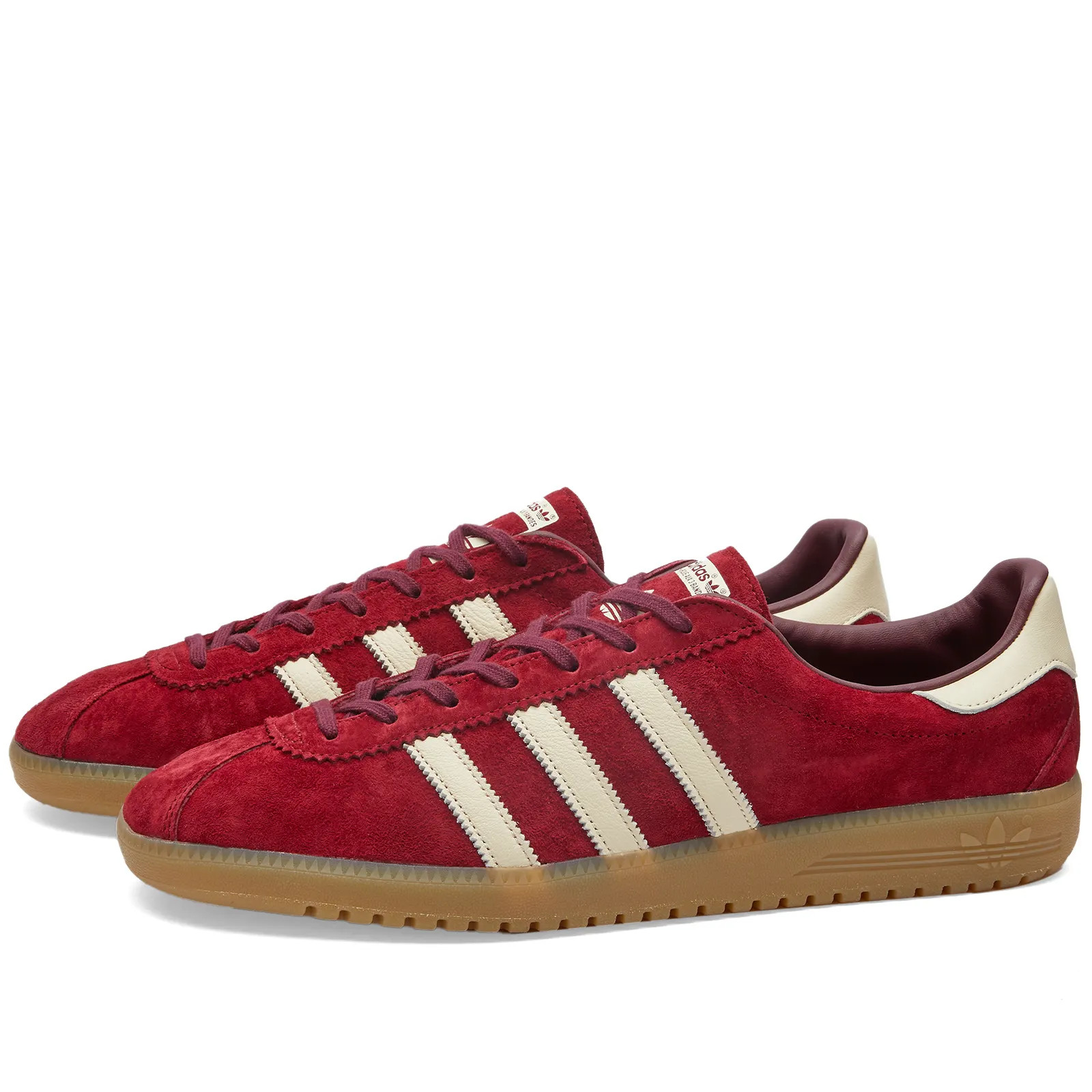 Adidas Bermuda Burgundy, White & Maroon | END. | End Clothing (UK & IE)