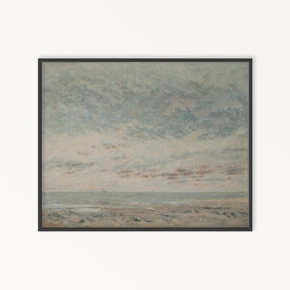 French Seascape Print, Digital Download Art, Printable Art, Seascape, Printable Wall Art, Printab... | Etsy (US)