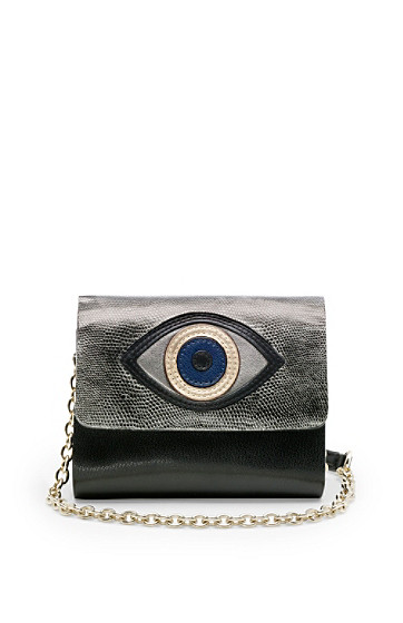 Evil Eye Micro Mini Leather Crossbody Bag | DVF