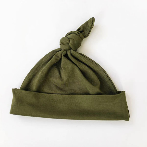 Olive Newborn Knot Hat | Project Nursery
