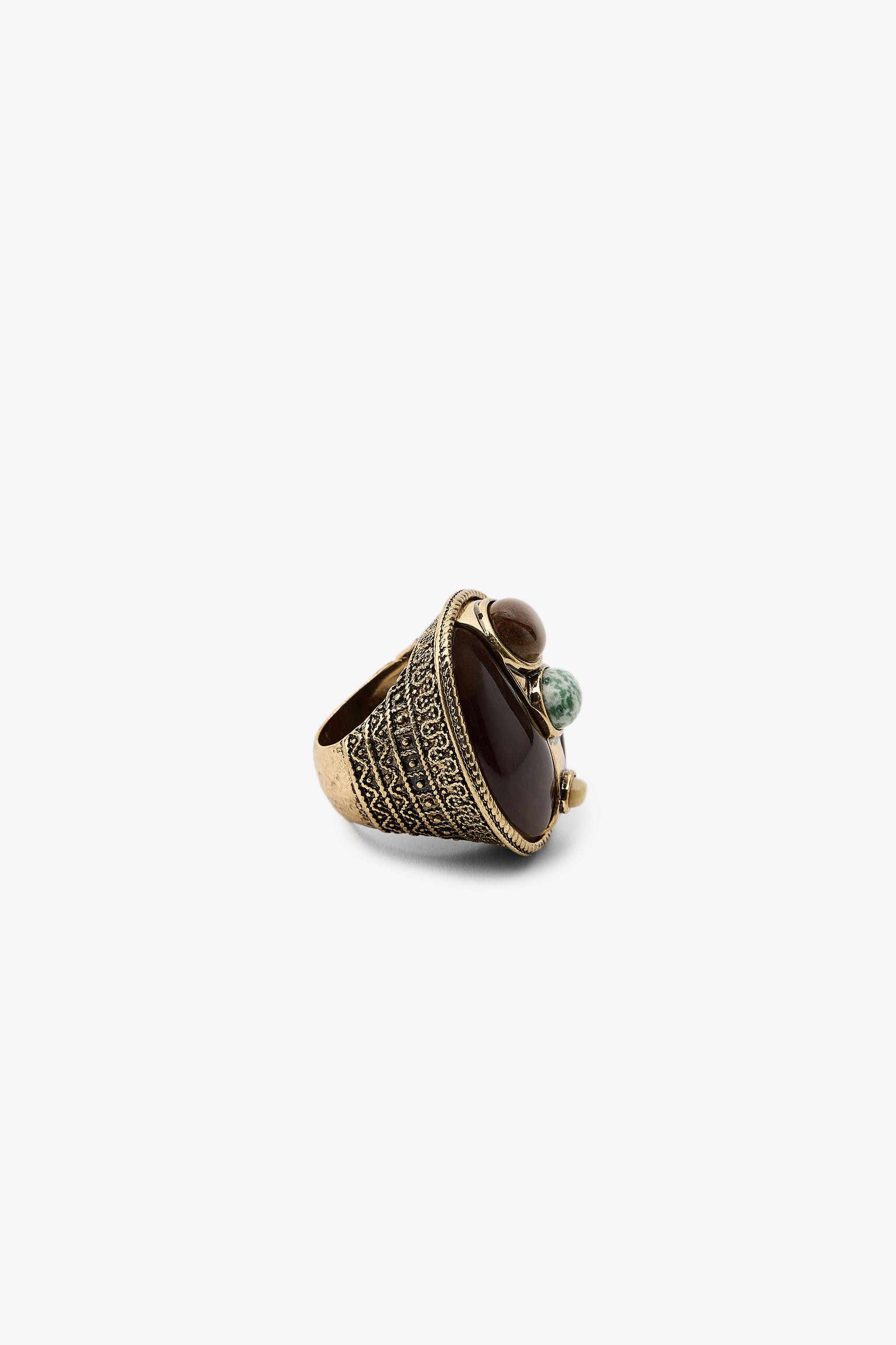 MAXI STONE RING | Zara US