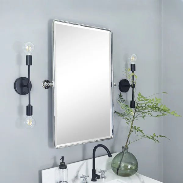 Woodvale Metal Framed Wall Mounted Bathroom / Vanity MirrorSee More by Red Barrel Studio®Rated 4... | Wayfair North America