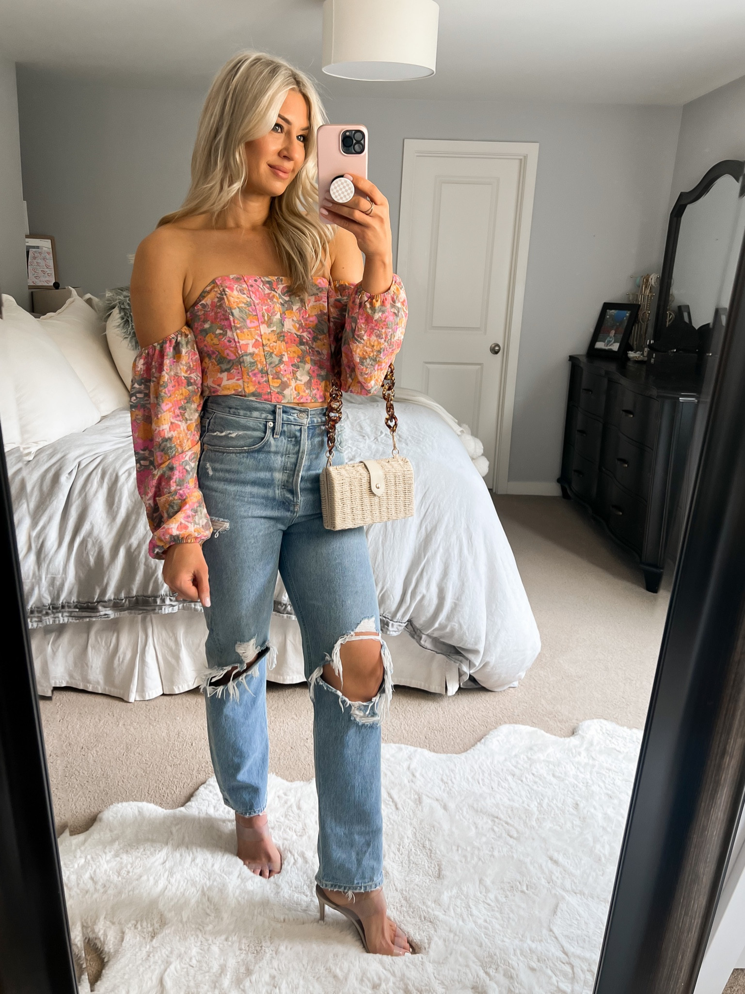 Target top 
Agodle jeans (size down one)
Heels (size up 1/2) 
Nashville outfits 

#LTKtravel #LTKunder50 #LTKstyletip