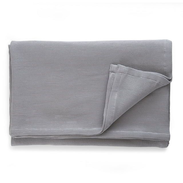 Better Homes & Gardens Cotton Waffle Bed Blanket, Gray, King | Walmart (US)