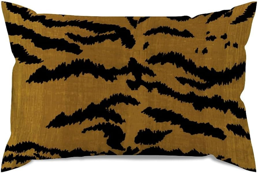 ArogGeld Chinoiserie Tiger Pillow Velvet Pillow Covers Asian Style Throw Pillow Cover Animal Prin... | Amazon (US)