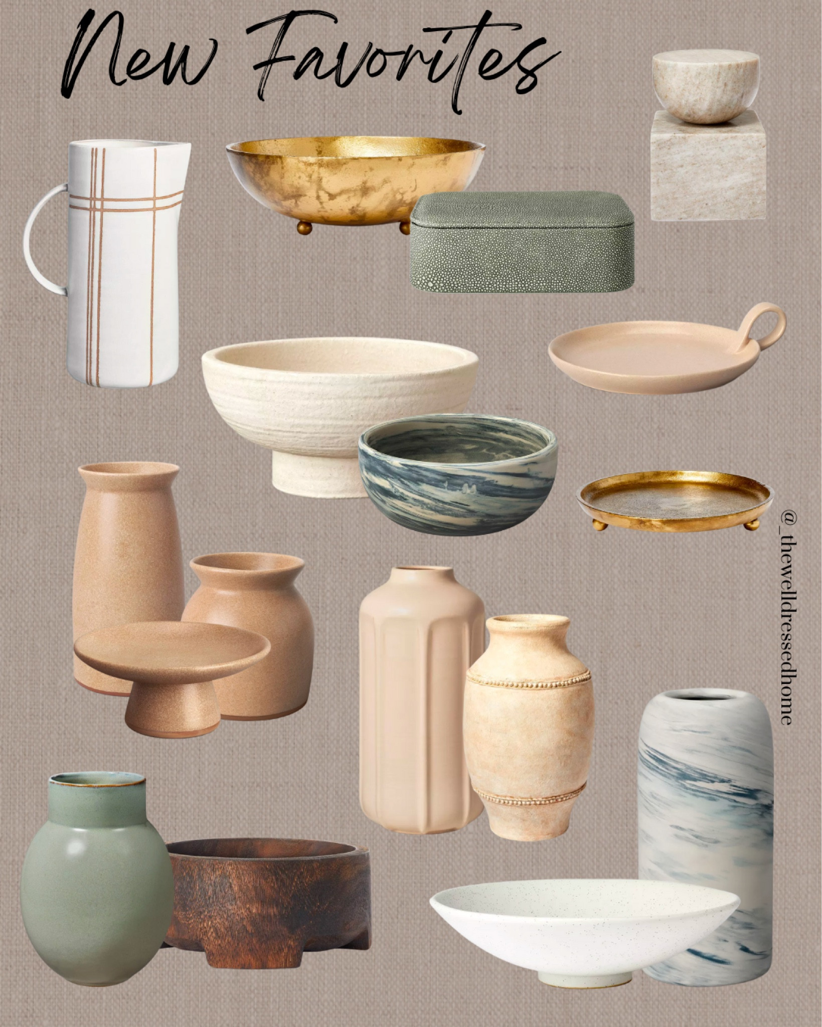 NEW pottery, new decorative objects, new vases, new brass decorative bowls, new candle plates, new wooden bowls

#LTKsalealert #LTKSeasonal #LTKhome