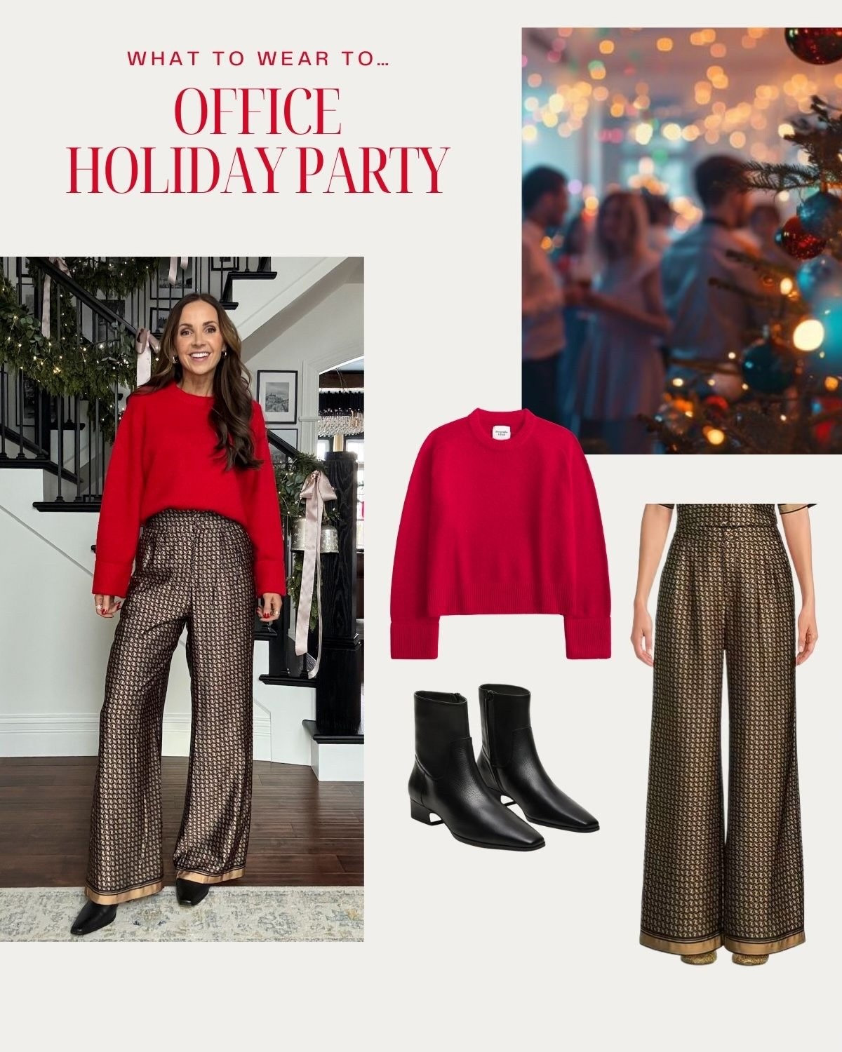 Holiday Party outfit inspiration 
@abercrombie sweater can be dressed up or down! Linked similar options too! 

#LTKootd #LTKHoliday