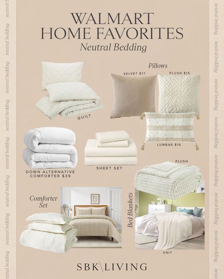 WALMART \ neutral bedding favorites: comforters, sheets, pillows and blankets!

Bedroom
Bed
Decor

#LTKfindsunder50 #LTKhome #LTKfindsunder100