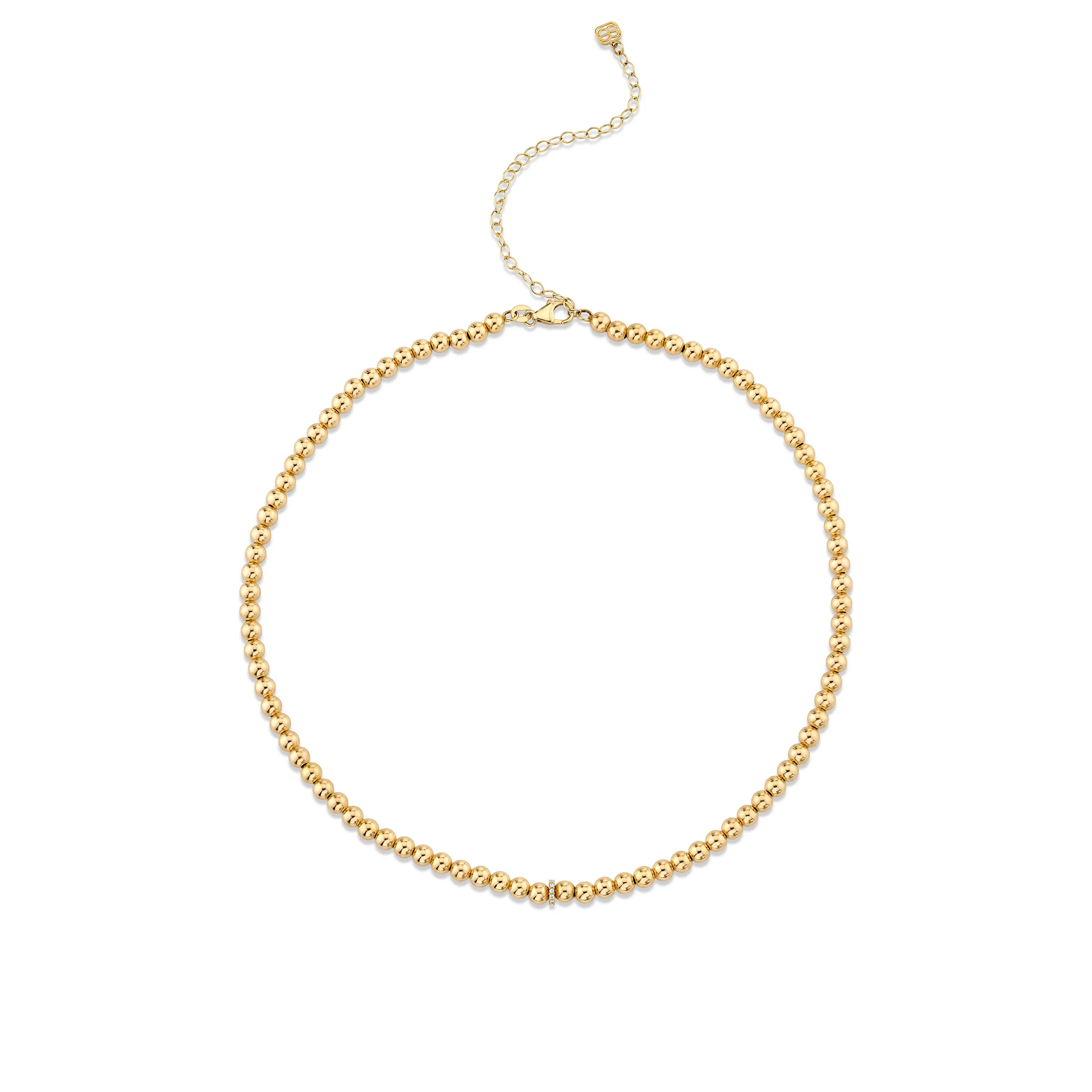 Gold & Diamond Rondelle Necklace | Sydney Evan