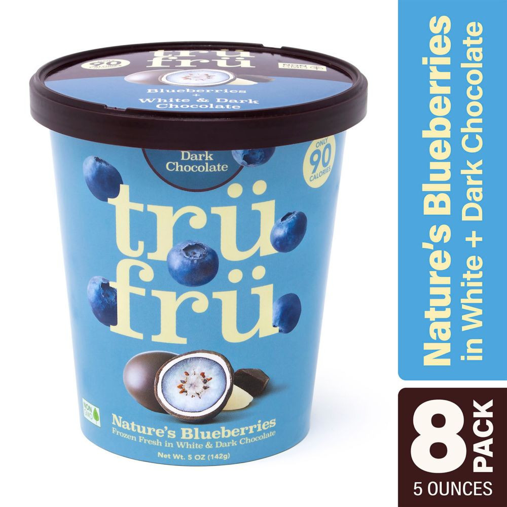 Tru Fru Blueberries in White & Dark Chocolate (5 oz, 8 Pack) | Oriental Trading Company
