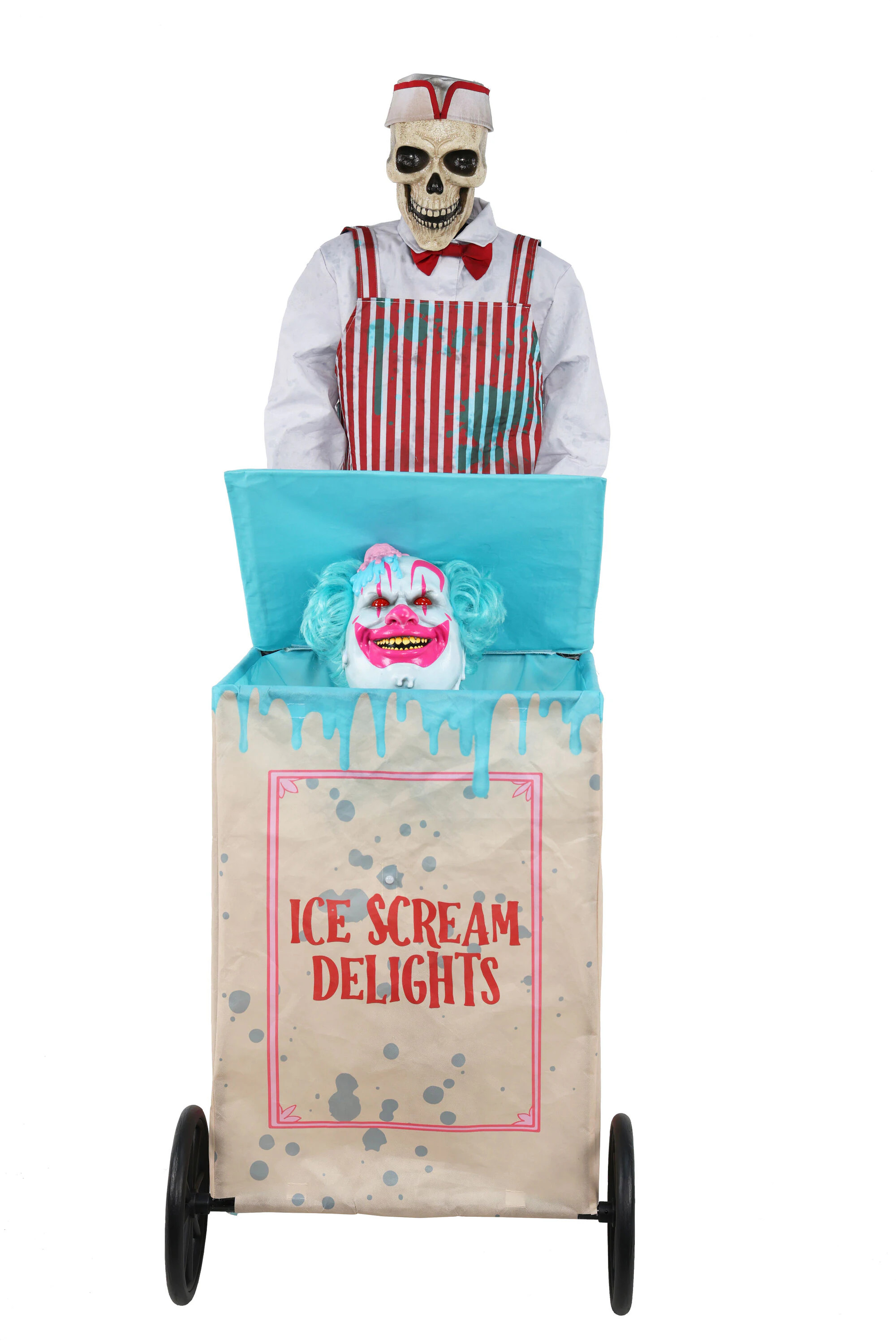 Haunted Living 6-ft Motion Activated Ice Scream Skeleton Animatronic one_size | 37DV225079 | Lowe's