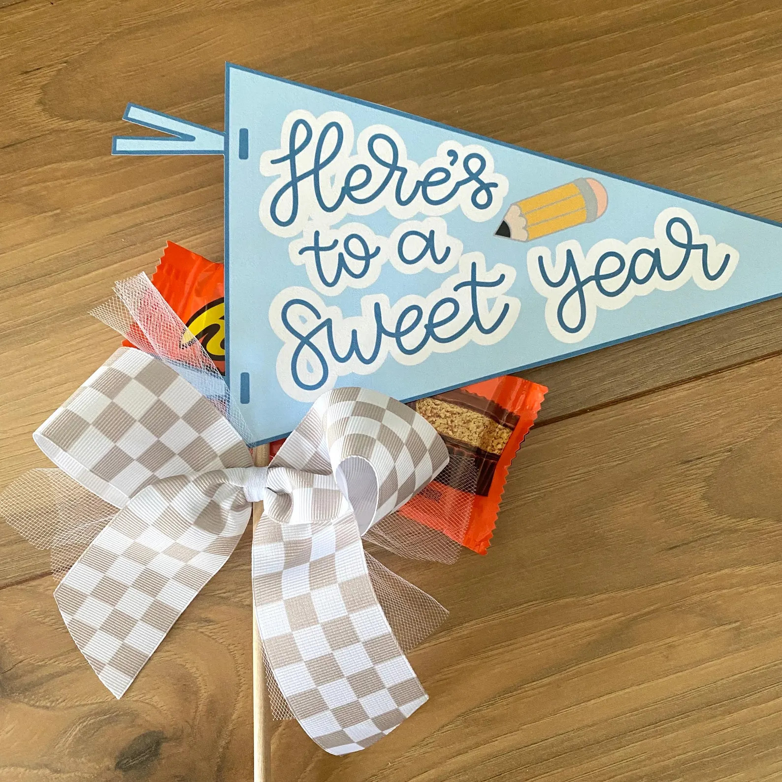 Heres to a Sweet Year Pennant, First Day of School Flag, Welcome to Class Banner, Teacher Gift to... | Etsy (US)