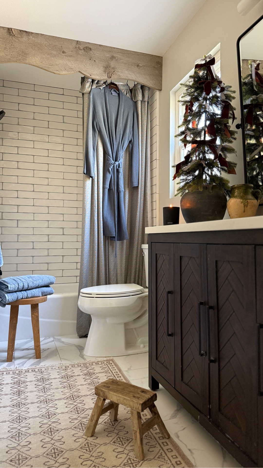 Winter bathroom. Check out these Cariloha Towels for Black Friday. Save 40% off with code BF40

#LTKCyberWeek #LTKHome #LTKHoliday