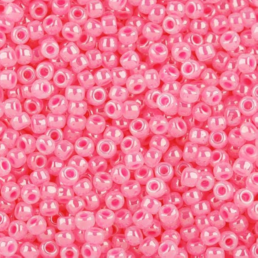 Toho Round Seed Beads 11/0#910 - Ceylon Hot Pink (8 Grams) | Amazon (US)