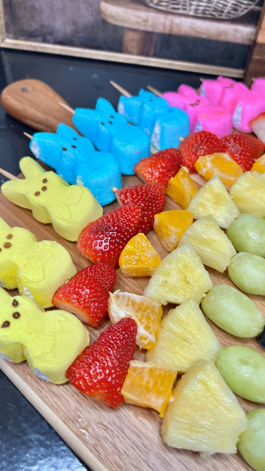 Easter snack inspiration. Kids favorite fruit skewers. 

#LTKfoodie #LTKKids