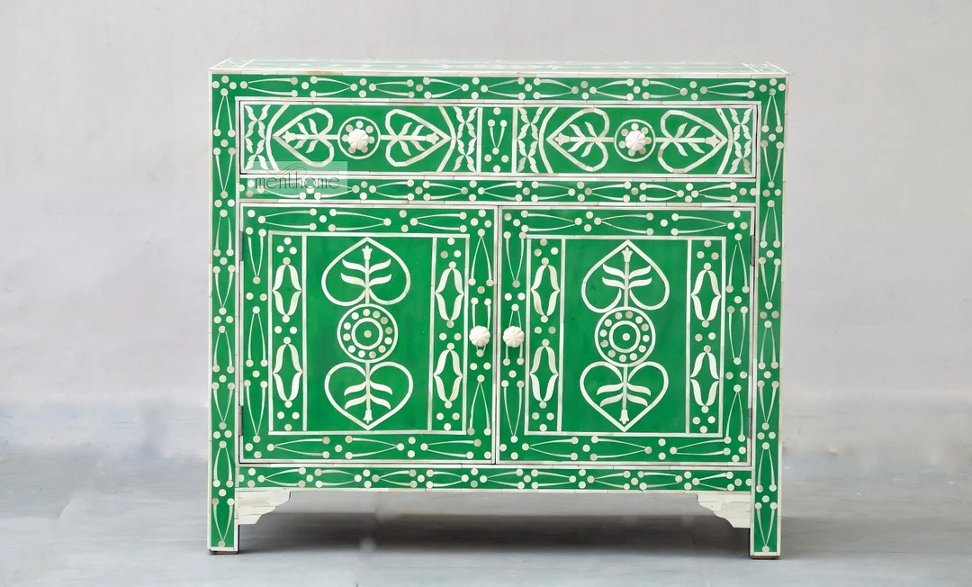 Handmade Bone Inlay Sideboard Handmade Design Bone inlay Commode Bone Inlay Dresser Furniture Pat... | Etsy (US)