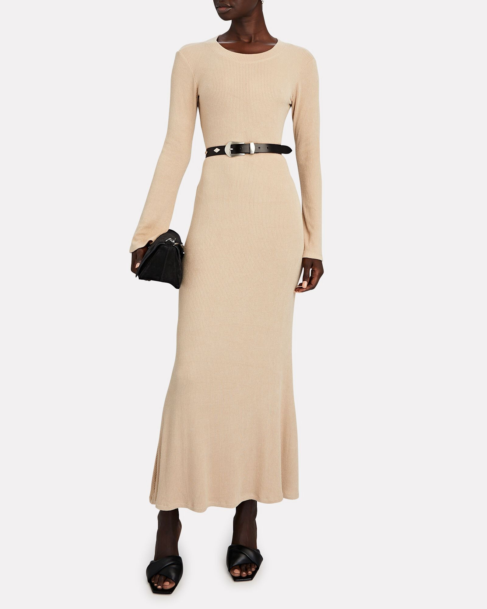 Shiloh Rib Knit Midi Dress | INTERMIX