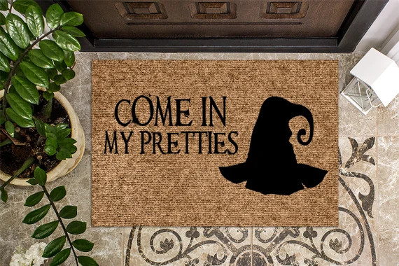 Come In My Pretties Door Mat | Funny Doormat | Welcome Mat | Halloween Decor | Funny Door Mat | H... | Etsy (US)