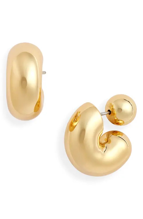 JENNY BIRD Tome Medium Hoop Earrings in High Polish Gold at Nordstrom | Nordstrom