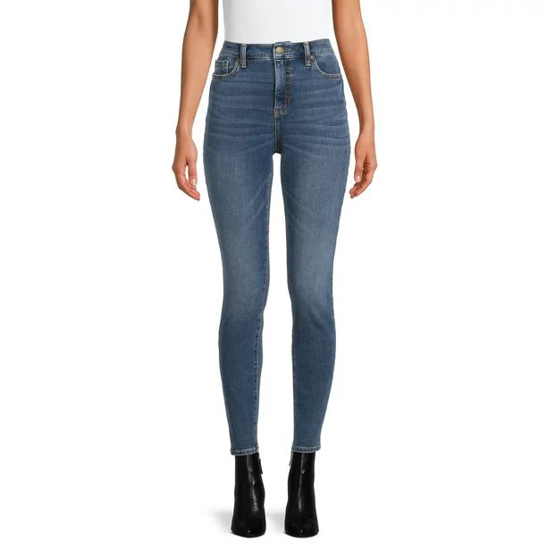 Time and Tru Women's High Rise Curvy Jeans - Walmart.com | Walmart (US)