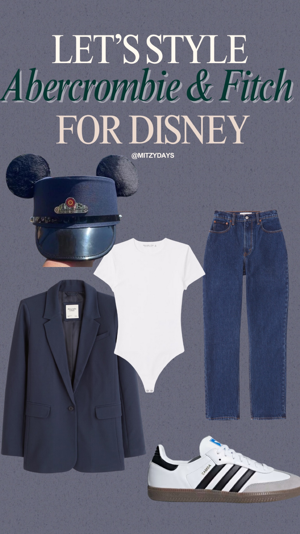 Get ready for an unforgettable day at Disneyland! I absolutely can't wait to dress to impress and rock my favorite pair of Mickey ears - the conductor hat ones. They make me feel extra magical and I can't wait to pair them with some stylish jeans, a basic shirt, and a chic blazer. 

With this perfect outfit, I'm sure to turn heads and have the time of my life at the park!

Save these Abercrombie & Fitch outfit for the LTK Spring Sale ! 

Disney | Disney Outfits | Vacation outfits | Abercrombie | new denim | Blazer | spring trends | Sale 

#LTKSpringSale #LTKstyletip #LTKfindsunder100