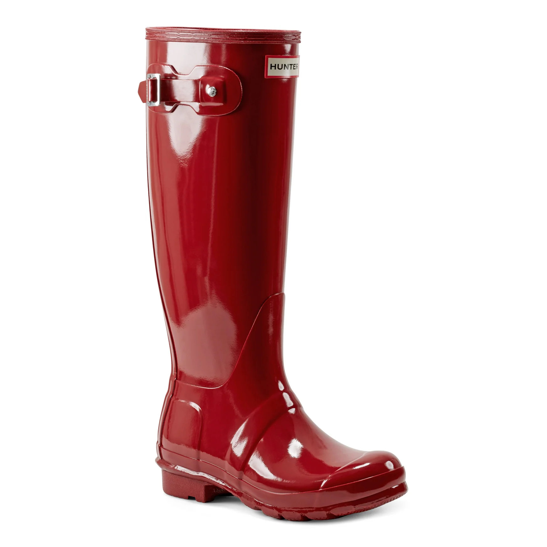 Women's Original Tall Gloss Rain Boots - Military Red | Hunter Boots | Hunter Boots