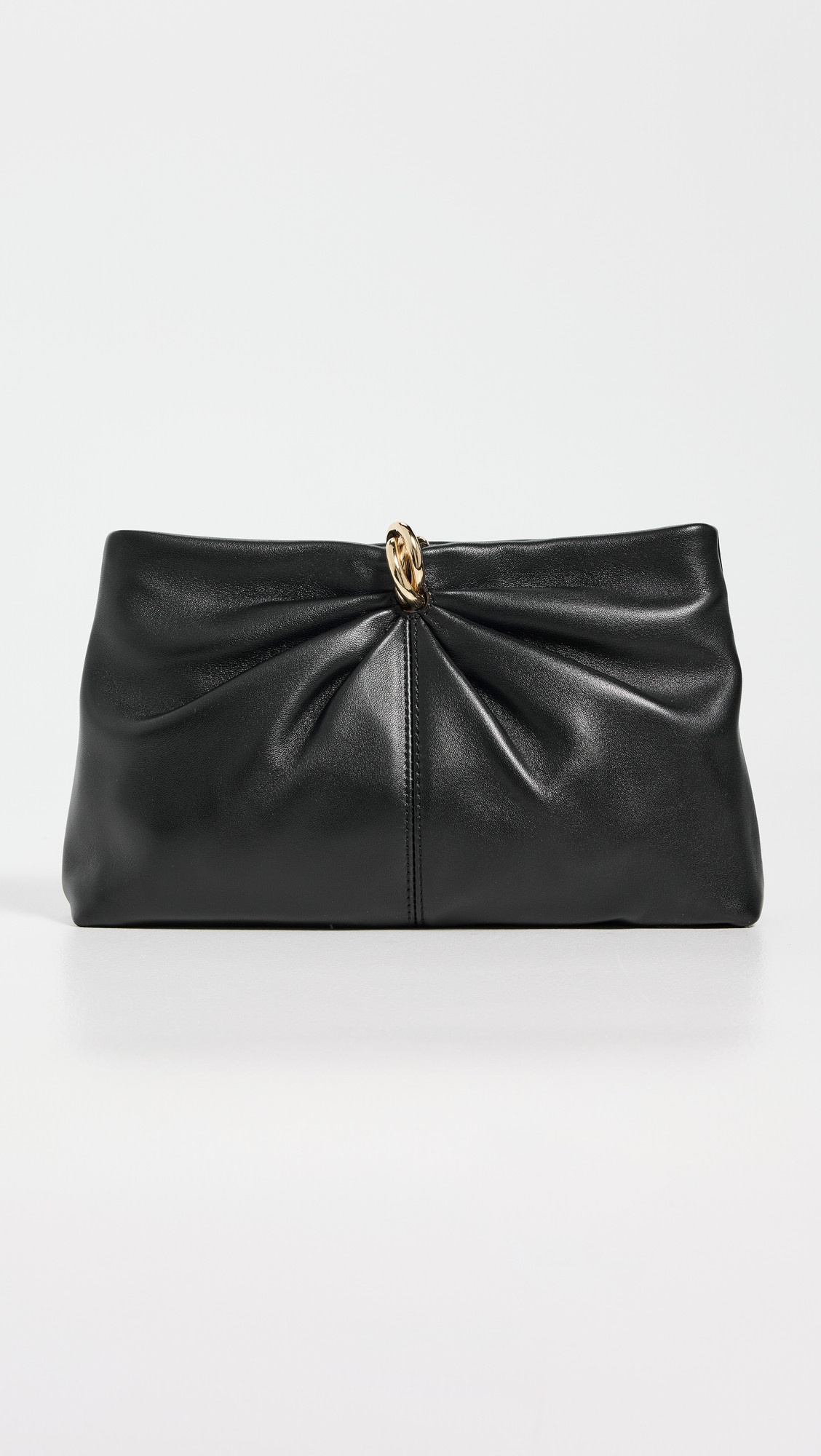 Loeffler Randall Corrine Gathered Multi Ring Clutch Black One Size | Shopbop
