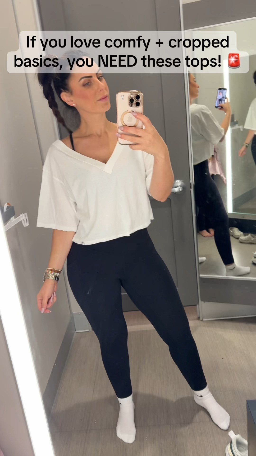 Closet basics you’ll reach for on repeat 🖤🤍 These JoyLab v-neck crop tops from Target are just $20 and SO flattering! I linked both colors + a few other Target staples I’m loving right now. Shop everything here 👇✨ #LTKStyle #LTKFinds #TargetStyle 

#LTKActive #LTKStyleTip #LTKFindsUnder50