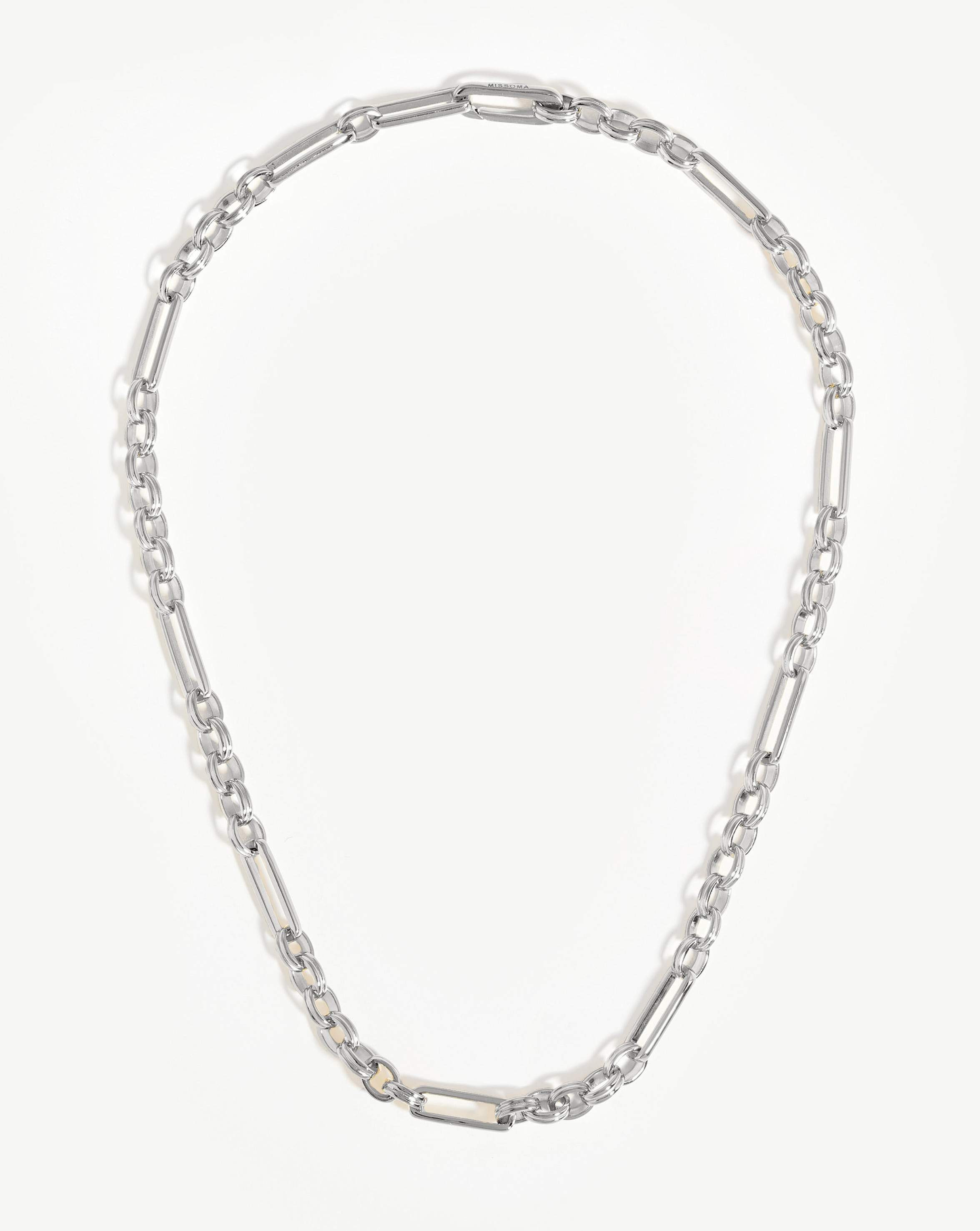 Axiom Chain Necklace Silver Plated | Missoma