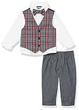Nautica Baby Boys' 4-Piece Set with Dress Shirt, Vest, Pants, and Tie, Roasted Rouge, 3-6 Months | Amazon (US)