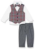 Nautica Baby Boys' 4-Piece Set with Dress Shirt, Vest, Pants, and Tie, Roasted Rouge, 3-6 Months | Amazon (US)