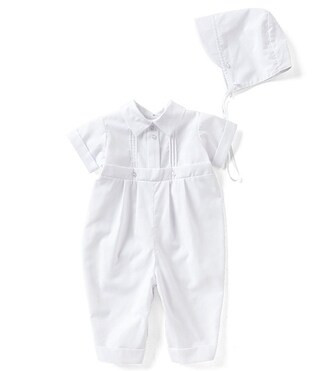 Edgehill Collection Baby Boy Newborn-12 Months Pin Tucked Christening Coverall | Dillard's | Dillard's