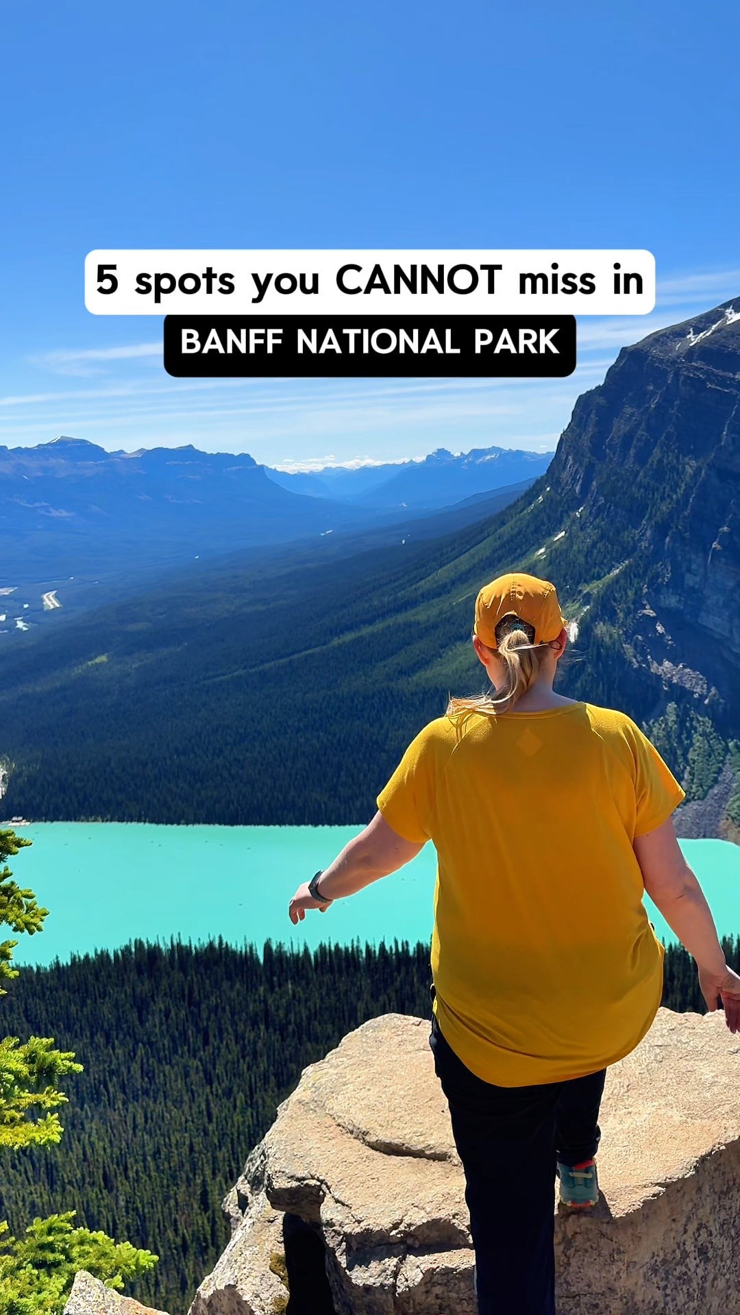 These views need to TOP your Banff Bucket List! 🩵👇

💜Follow @KatieOSheaAway for all the specific details you need to plan your dream trips!

No hiking required! These views are all easily accessible - so you can soak in the magic without breaking a sweat - OR if you want you can always choose your own adventure and hit the trail! 💁‍♀️🏔️

📍Moraine Lake Tucked in the Valley of the Ten Peaks, this lake is famous for its turquoise color. You must take a shuttle now - and the Rockpile Trail (short & easy!) gives you that iconic postcard view 💌

📍Lake Louise Sunrise here is magical ✨ Hike to the Lake Agnes Tea House for breakfast with a view - optional but worth it! Parking fills early - book a shuttle in advance.

📍Peyto Lake Shaped like a wolf head 🐺 The Upper Viewpoint is a quick walk with a huge payoff - no hiking boots needed.

📍Bow Lake One of the most peaceful lakes along the Icefields Parkway. Pull right off the road and enjoy the views - perfect picnic spot 🧺

📍Icefields Parkway This drive is bucket list worthy - stop at every pull-off if you can. Mountains, glaciers, lakes, waterfalls… it’s unreal 🚗🏔️

💌SHARE this if you thought it was helpful! 😊🫶

💬 Comment “ROCKIES” to join the waitlist for our upcoming Banff to Jasper road trip guide!

💜Follow @KatieOSheaAway to turn your bucket list into reality!

💬 Comment “HIKE” and we’ll DM you our Free Hiking & Adventure Essentials Checklist + Gear Guide 🥾💌

💬Comment “SHOP” to shop this video!

#BanffNationalPark #BucketListTravel #MoraineLake #LakeLouise #IcefieldsParkway #CanadianRockies #AdventureTravel #banff 

#LTKActive #LTKTravel #LTKSaleAlert