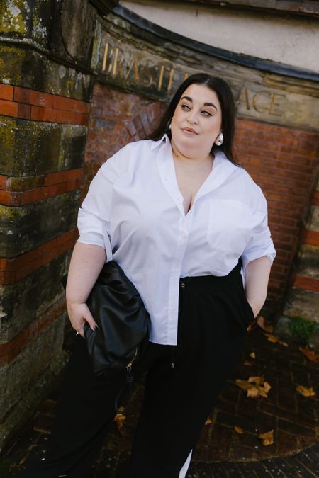 Plus Size White Cotton Shirt Edit 

#LTKplussize