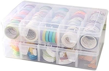 Adjustable 15-Compartment Grid Slot Plastic Storage Box Jewelry Bead Tool for Washi Tape, Art Sup... | Amazon (US)