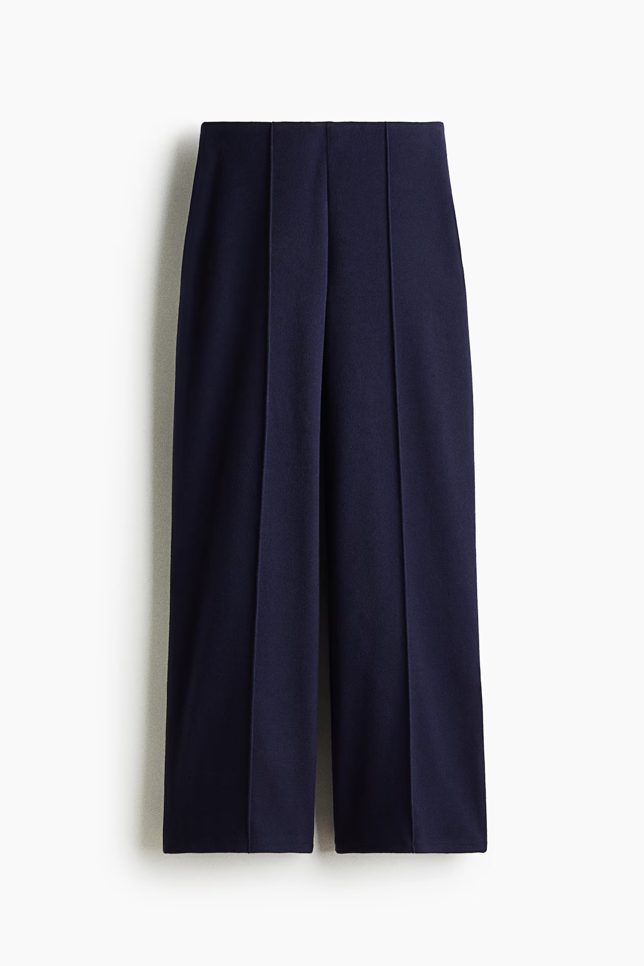 Crease-leg trousers - Navy blue - Ladies | H&M GB | H&M (UK, MY, IN, SG, PH, TW, HK)